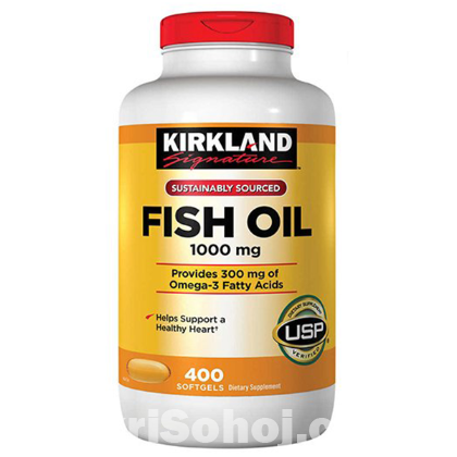 Kirkland Signature Natural Fish Oil (From USA)